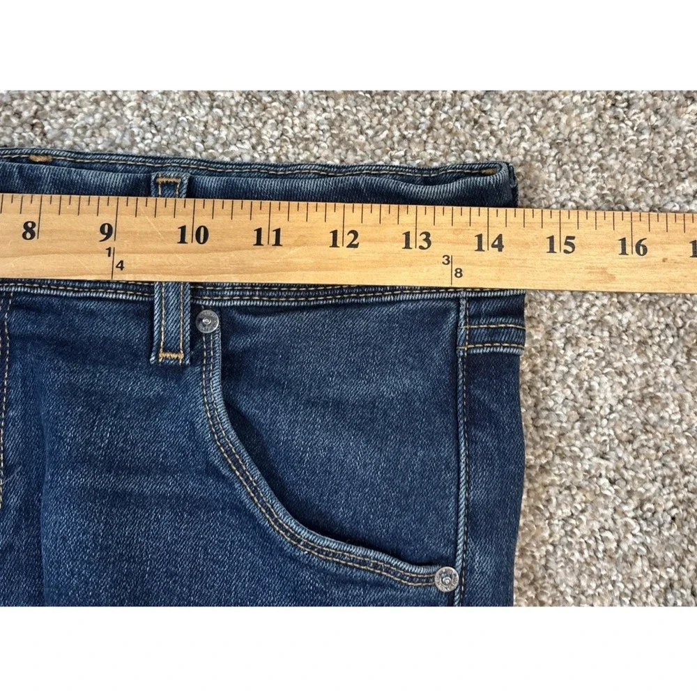 Hudson Jeans‎ Women 25 Dark Wash Collin Skinny Stretch Denim Low Rise Raw Hem - Picture 7 of 14